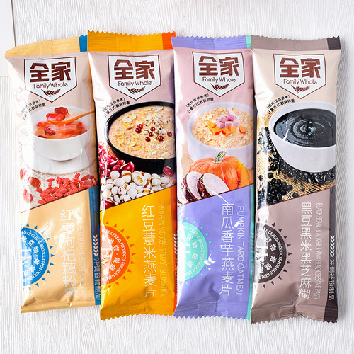 全家藕粉燕麦片黑芝麻糊