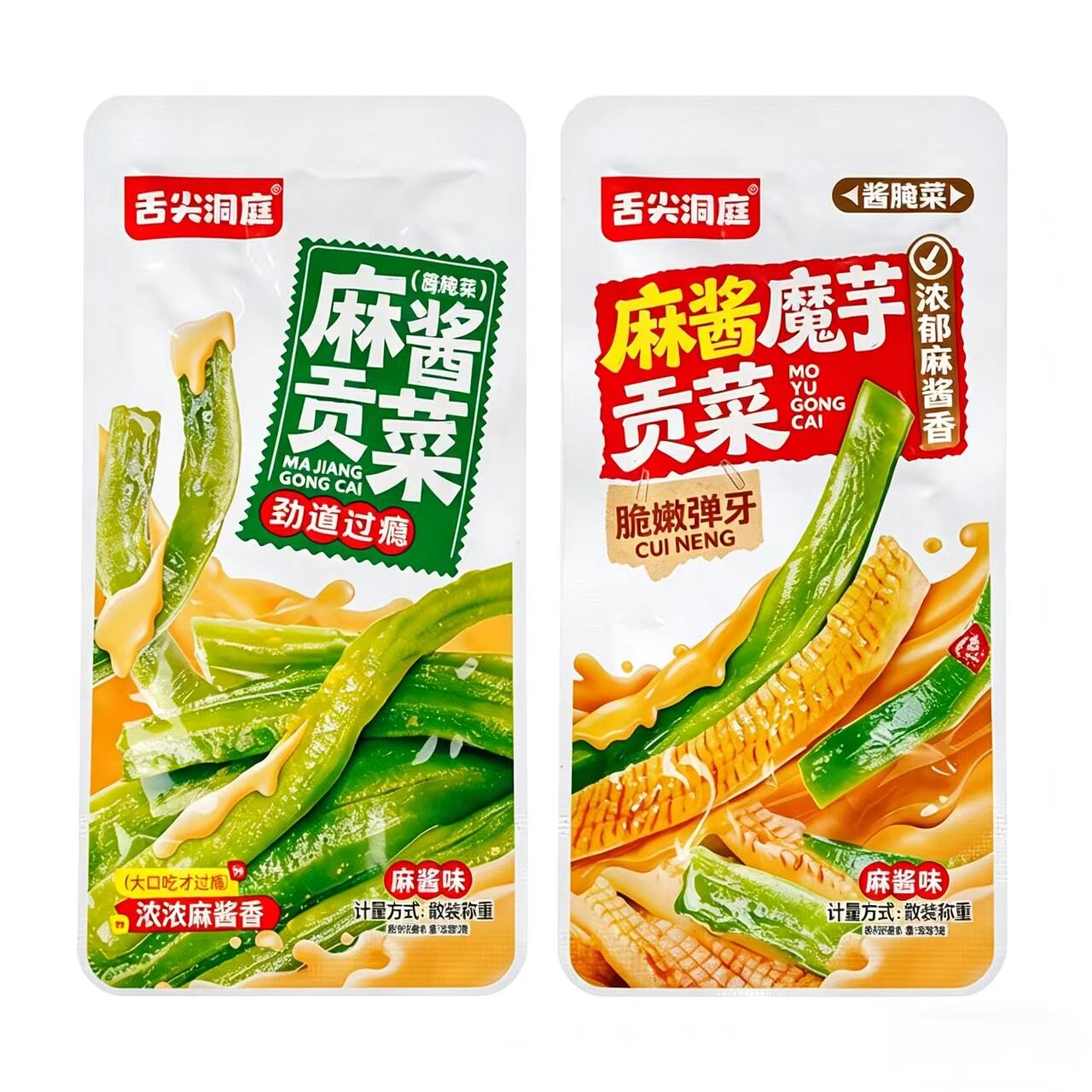 舌尖洞庭麻酱魔芋贡菜麻酱贡菜散称小包解馋追剧休闲食品小吃
