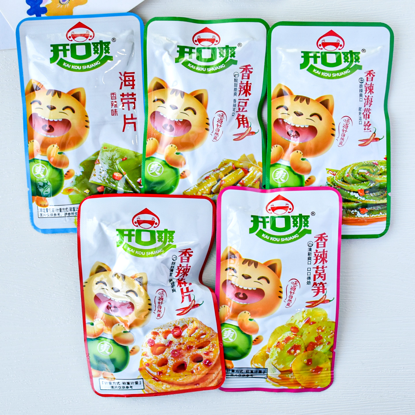 开口爽香辣莴笋豆角藕片海带片丝