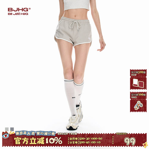 BJHG美式休闲透气短裤女2026新款
