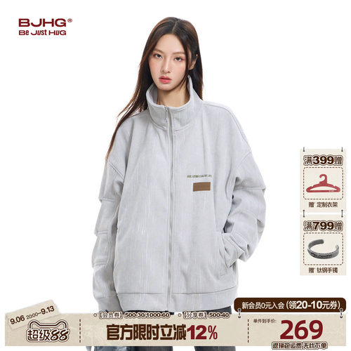 BJHG新款灯芯绒夹克美式宽松外套
