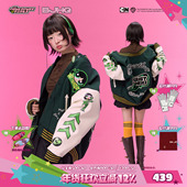 BJHG不计后果美式 飞天小女警联名 棒球服女春刺绣复古夹克外套