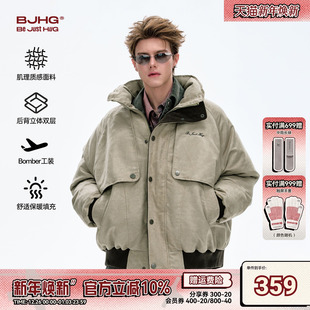复古机车做旧Bomber防寒棉衣女 男款 BJHG不计后果工装 棉服外套冬装
