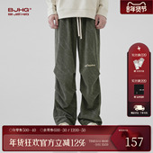 长裤 BJHG不计后果休闲裤 女 薄款 直筒宽松灯芯绒运动工装 子男款 冬季