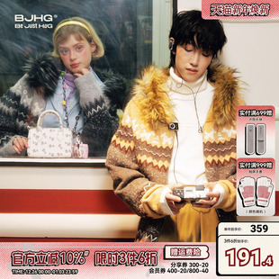 可拆卸连帽情侣针织衫 秋冬新款 女 毛衣男款 BJHG不计后果费尔岛开衫