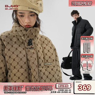 面包服休闲棉袄女 老钱风潮牌高级感美式 BJHG不计后果棉服男款 冬装