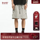 美式 速干工装 短裤 BJHG新款 男夏潮牌宽松灰色运动五分沙滩休闲裤 子