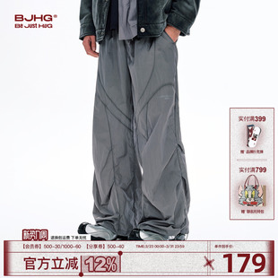 春夏直筒宽松户外运动休闲裤 BJHG不计后果机能工装 新款 子男款 女 裤