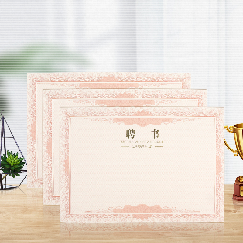 得印befon聘用模板文具12张内芯