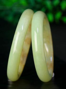 天然收藏级若羌黄口和田玉手镯