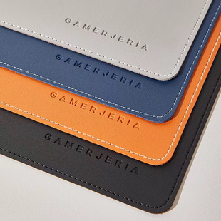 软木皮革超大鼠标垫键盘学生写字垫桌面办公定制锁边防水电脑桌垫