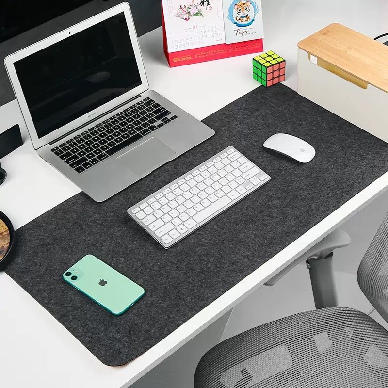 毛毡软木键盘垫超大保暖鼠标垫双面使用书桌垫笔记本电脑办公桌垫
