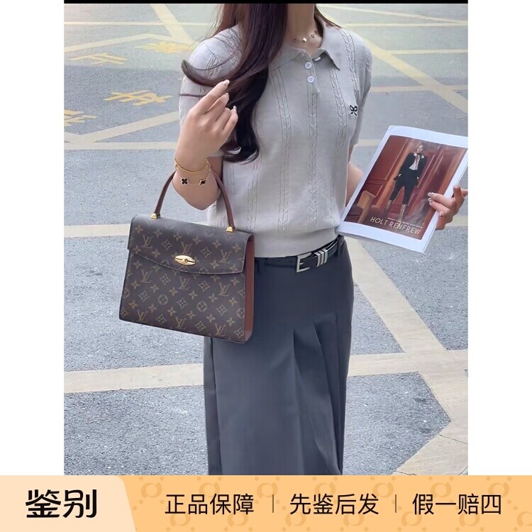 全原正品二手LV/路易威登/凯利贵妇包/单肩斜跨/