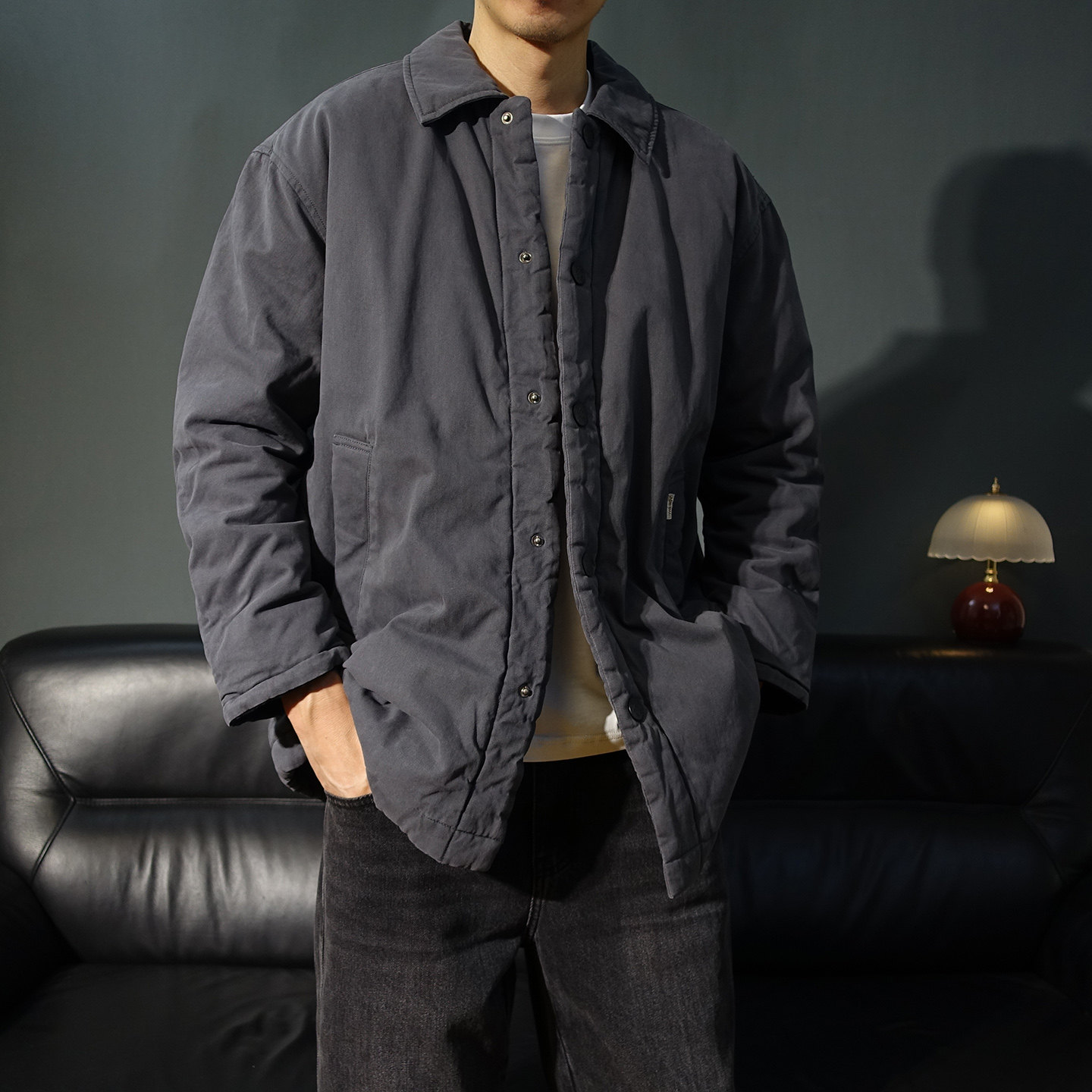 中国风加厚棉布保暖宽松棉衣复古