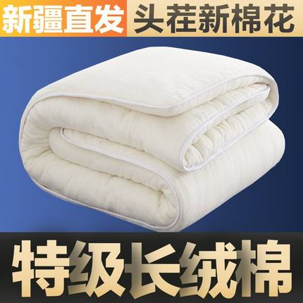 新疆棉花被子长棉绒被芯冬天冬季棉被春秋被子棉被加厚床垫盖被絮