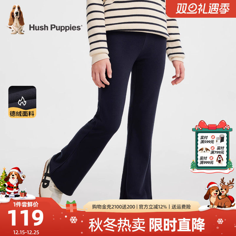 暇步士女童加绒打底裤大童微辣裤