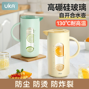 冰箱冰凉水壶杯大容量冷泡壶 冷水壶家用耐高温食品级玻璃茶壶夏季