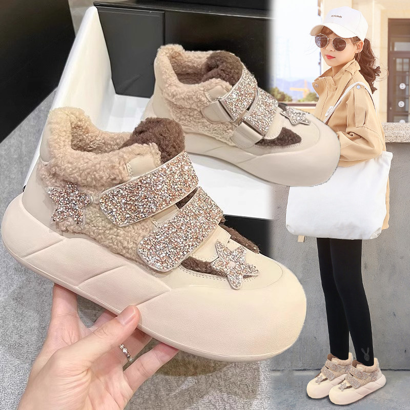 女童雪地靴2025冬季新款加绒加厚儿童大棉短靴子防滑中大童女童鞋,童鞋/婴儿鞋/亲子鞋,棉鞋,淘宝优惠券,粉丝福利购,淘宝优惠卷