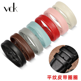 适用天梭浪琴卡西欧美度天王dw表带圈圈环真皮活动皮圈卡扣扣环圈