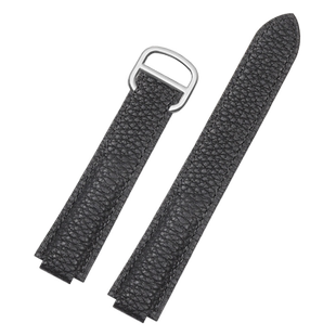 适配卡地亚蓝气球手表带真皮荔枝纹皮带cartie配件男女款专用表链