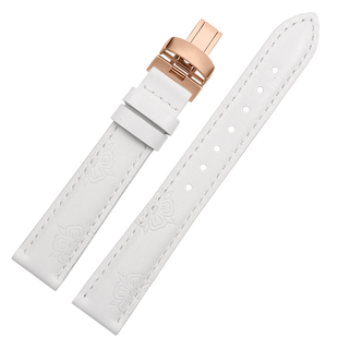 适用天梭1853心媛系列手表带T050印花皮带T050207A韵驰臻时女表链