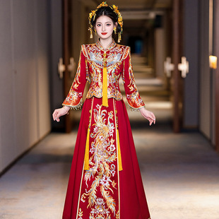 重工结婚秀禾服婚服出门中式嫁衣2026高端新款新娘显瘦接亲龙凤褂