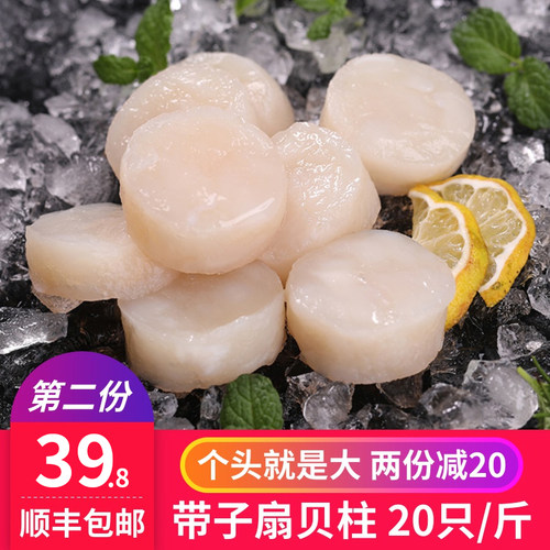 特大新鲜冷冻500g扇贝柱