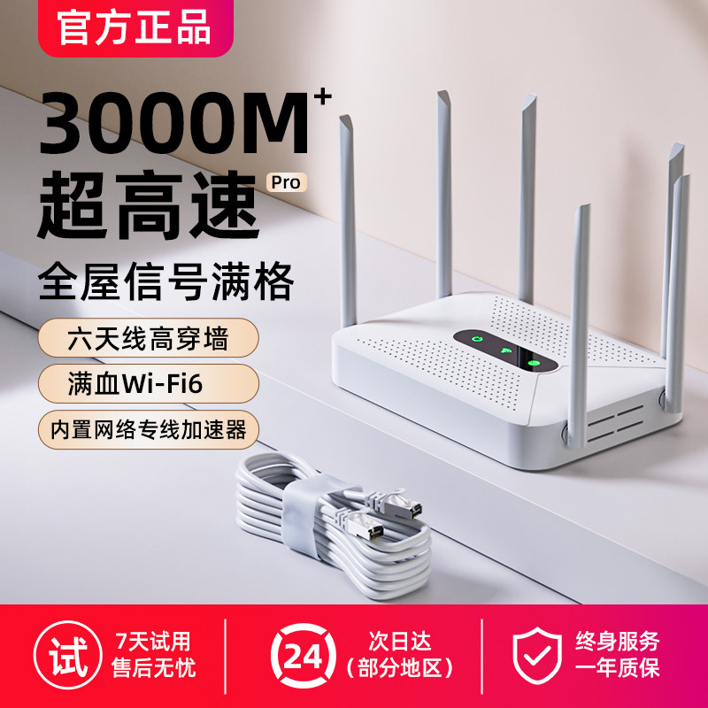 2026新款路由器千兆高速家用穿墙王wifi6无线信号增强5g双