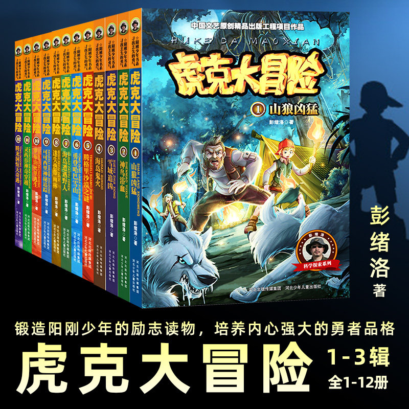 正版现货全12册 虎克大冒险书全套 青少年儿童探险文学读物 适合9-10