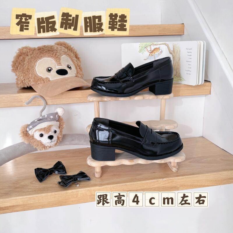 【高跟】 熊报社原创JK制服鞋高跟学生基础款尖头单鞋官方旗舰店