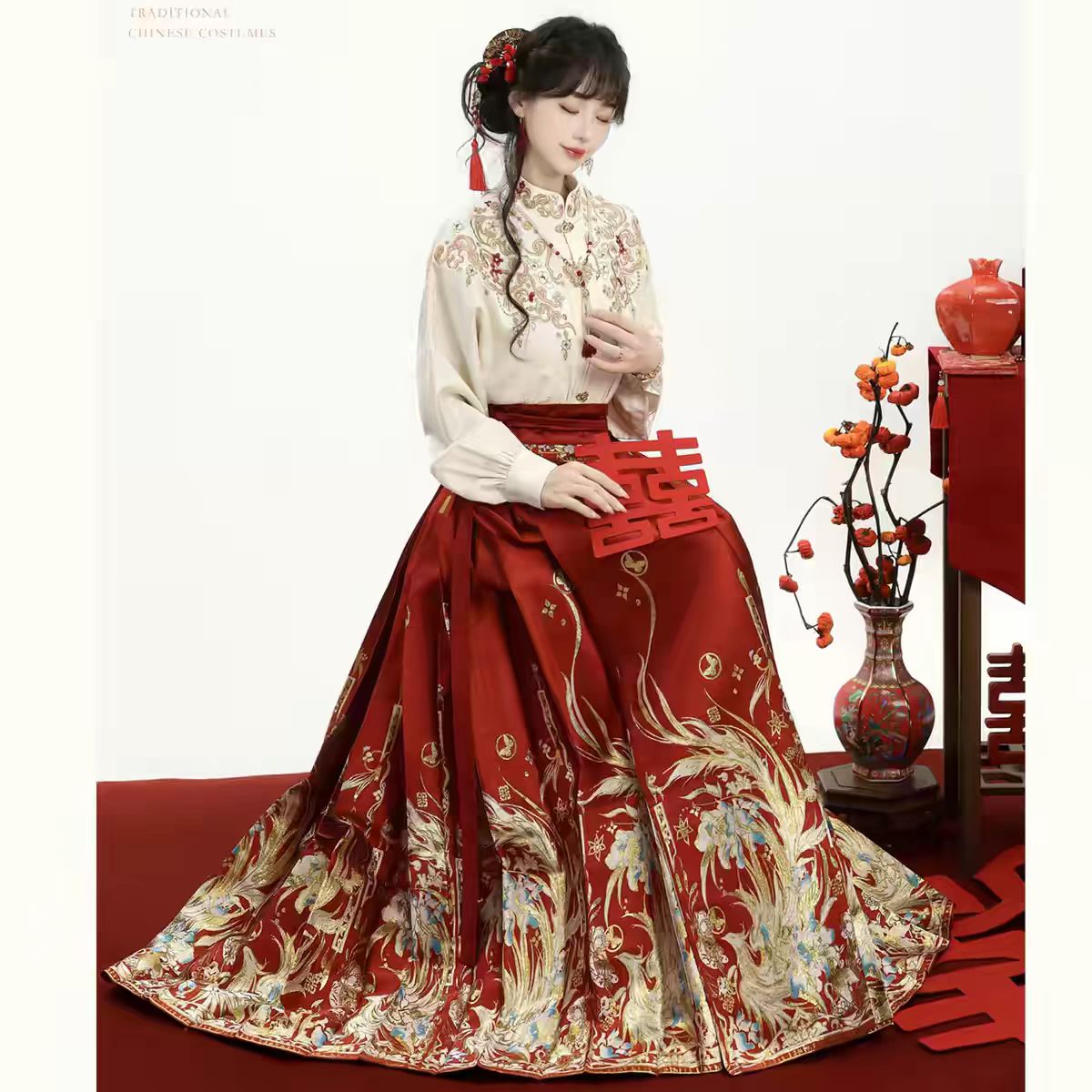新中式马面裙汉服套装女订婚敬酒礼服2026新款上衣敬酒礼服回门裙