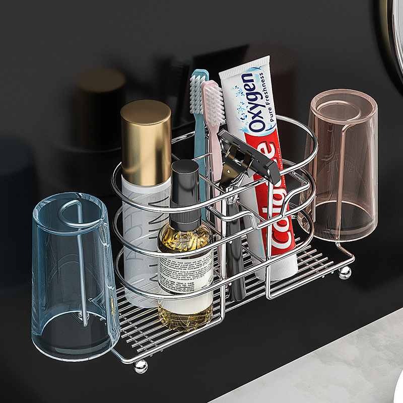 乐贴轻奢电动牙刷架壁挂式打孔