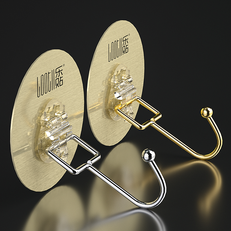 大挂钩强力墙面尺寸粘胶不锈钢