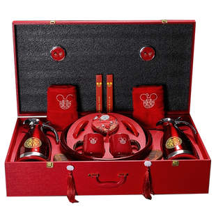 陪嫁套装结婚用品大全聚宝喜盆新婚女方新娘嫁妆物品娘家备婚全套