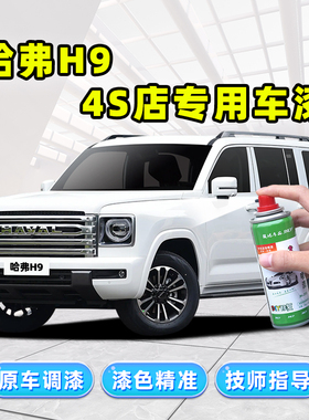 哈弗h9白色补漆笔珍珠白自喷漆汉密尔顿白丛林绿黑色银灰色汽车漆
