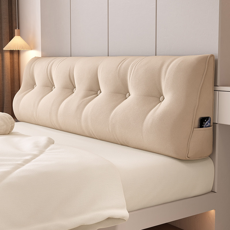 床头靠垫软包榻榻米卧室双人三角大靠背2026新款护腰靠背枕可拆洗