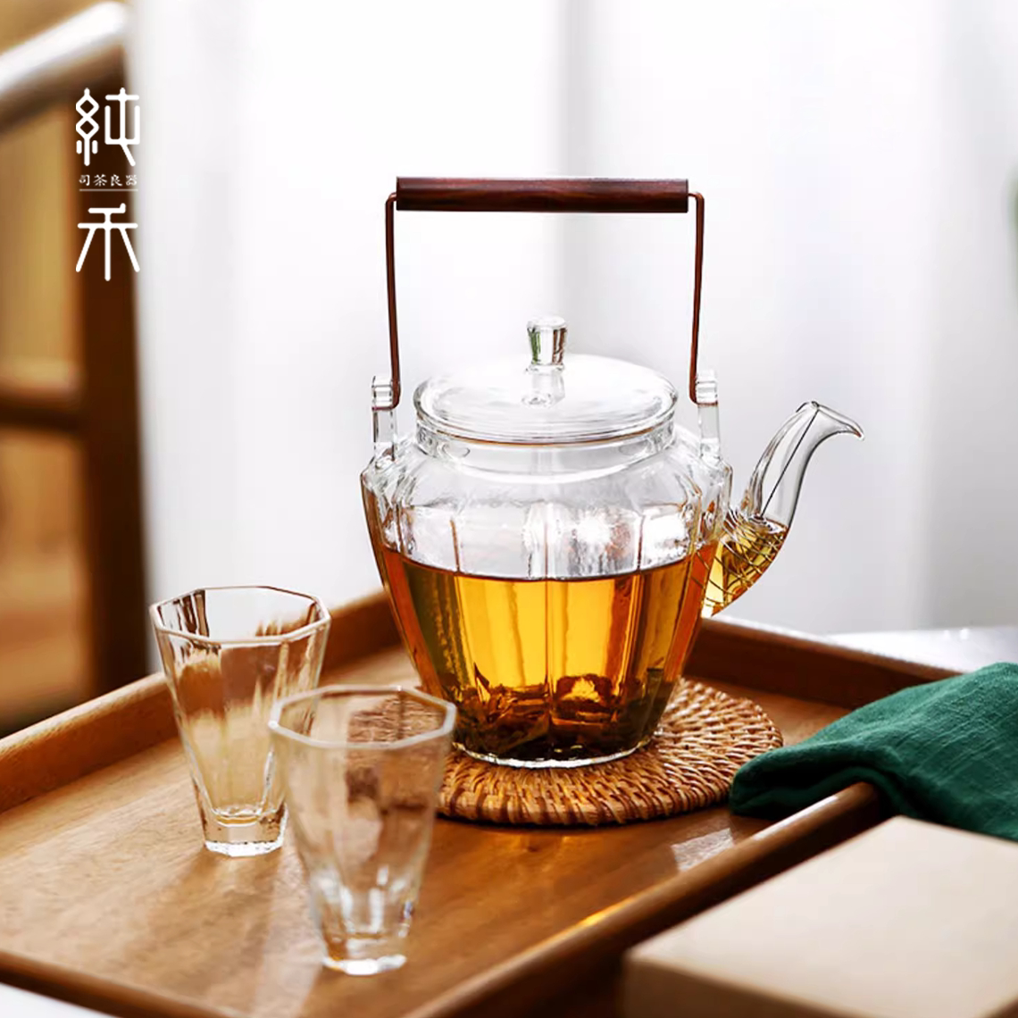 轻奢懒人泡茶现代玻璃高颜值图片