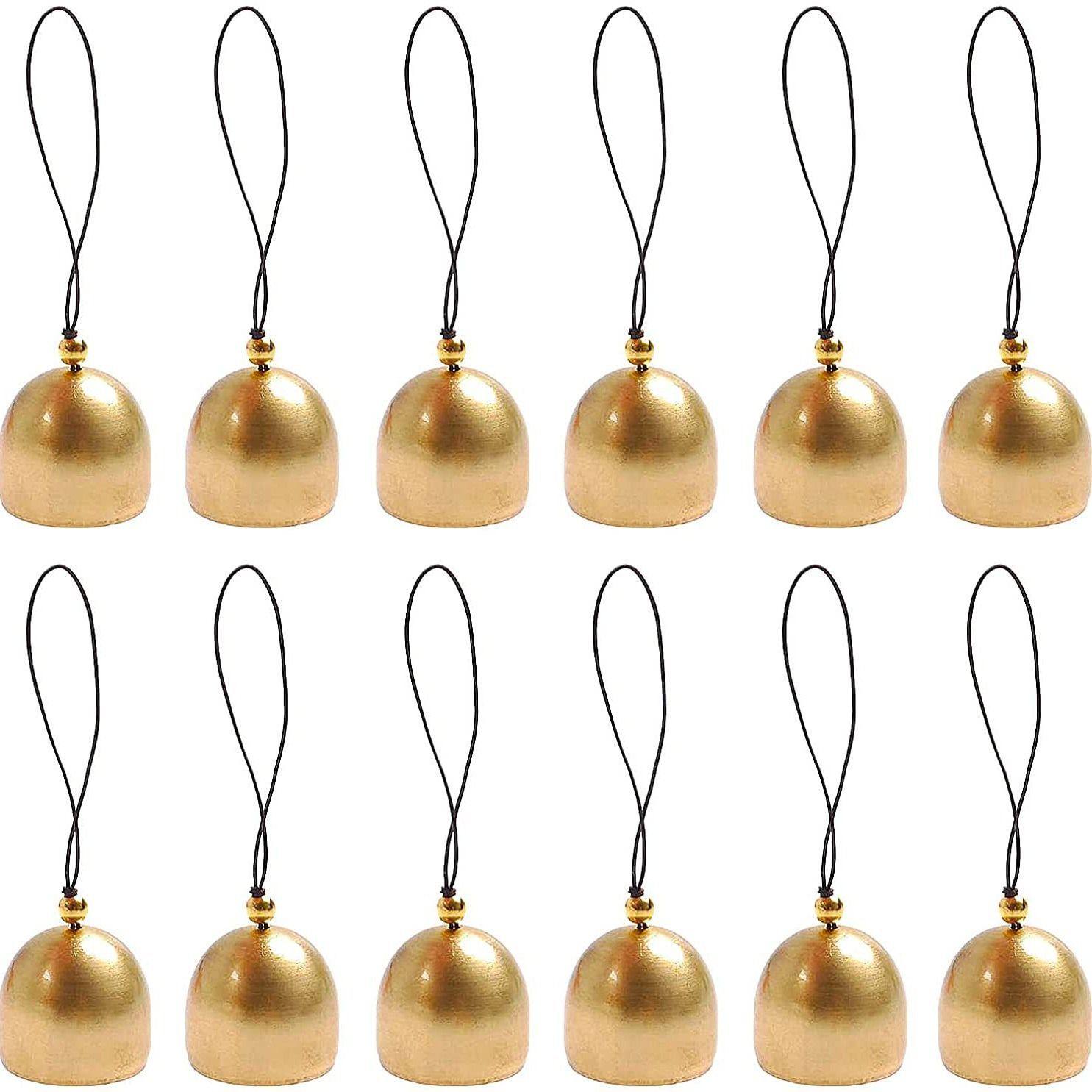 黄铜迷你铃铛diy金属风铃及风铃diy材料配件防盗铃圣诞小铃铛挂件