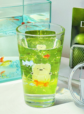 原创小狗玻璃杯家用水杯女新款2025高颜值男吸管杯特别好看的杯子