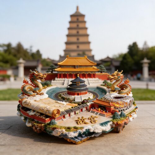 北京故宫冰箱贴金属浮雕3d立体磁吸装饰门贴创意伴手礼2026新款