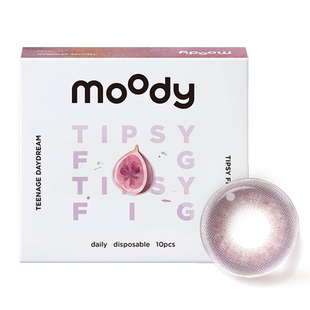 moody美瞳日抛10片少女系列小直径彩色隐形眼镜山野棕正品官旗