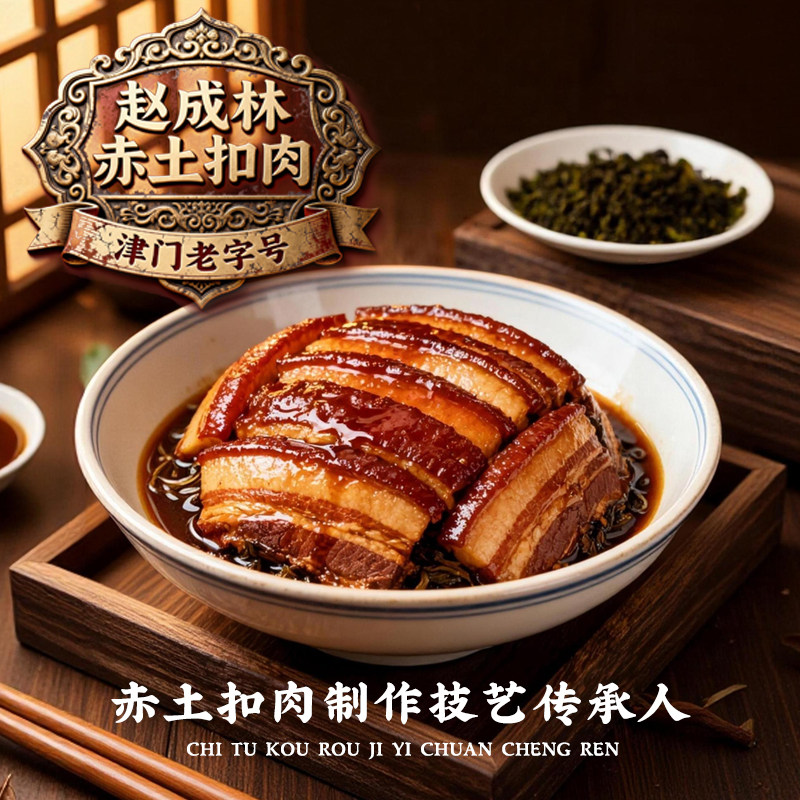 赵成林精华版赤土扣肉美食加热即食扒肉条美食半成品预制菜