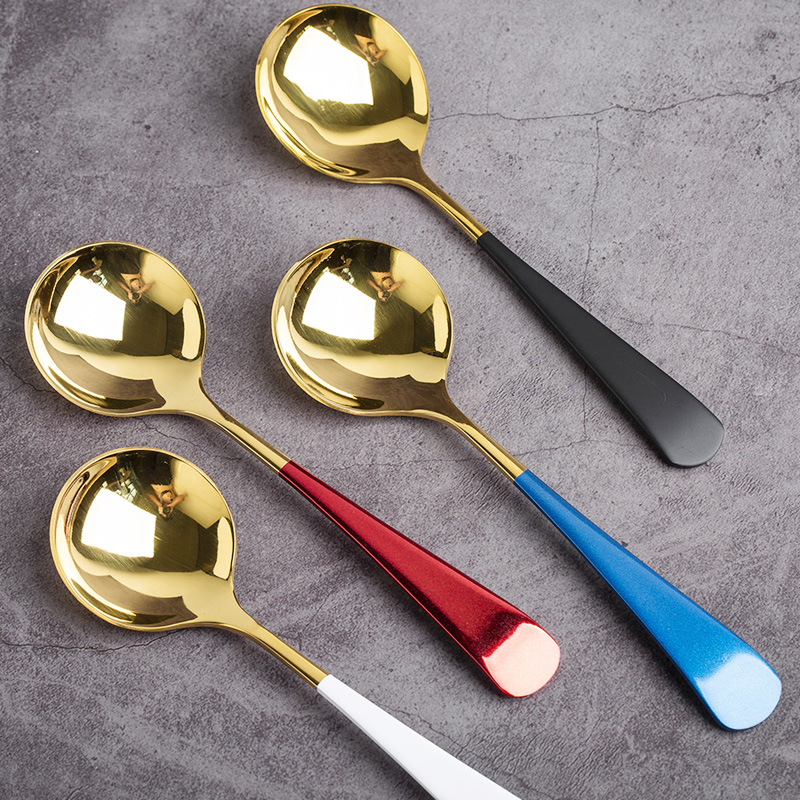 网红勺子家用304不锈钢加厚创意