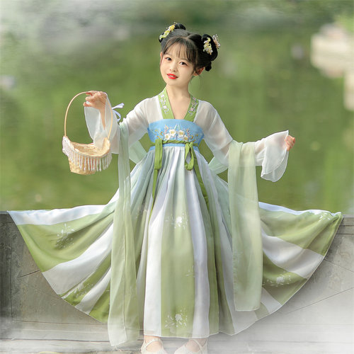 汉服女童儿童古装中国风超仙唐装
