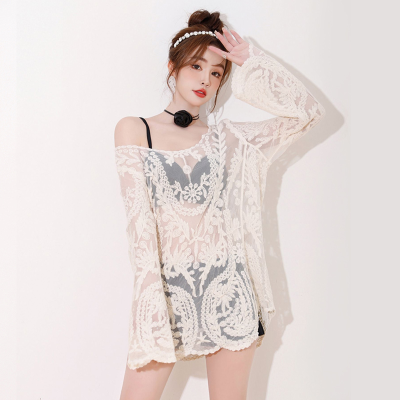 水姿妮泳衣女分体三件套保守显瘦