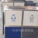 社区方形分类垃圾桶双蓝定制组合灰林公园不锈钢果皮箱金属标识绿