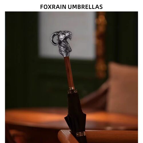 foxrain复古羊头经典权杖伞