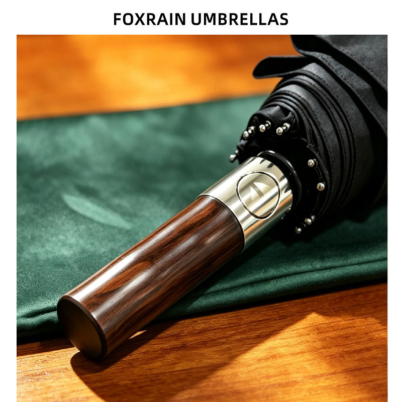 foxrain折叠伞黑檀防晒晴雨两用