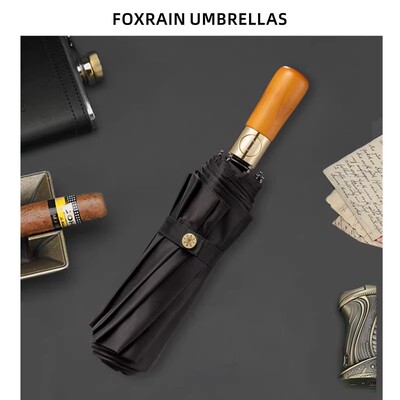 foxrain雨伞复古折叠伞防晒折叠