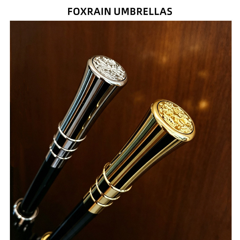foxrain复古龙头权杖长柄雨伞